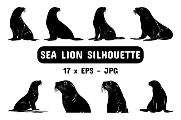 Download Sea Lion Silhouette Collection Bundle - Silhouette Collection