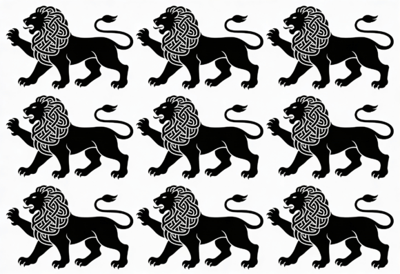 Download Celtic Knot Lion Silhouette SVG - Silhouette Collection
