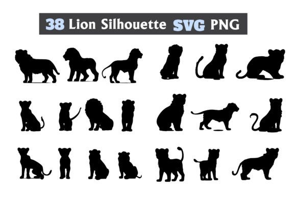 Download Lion Silhouette SVG, Baby Lion King PNG - Silhouette Collection
