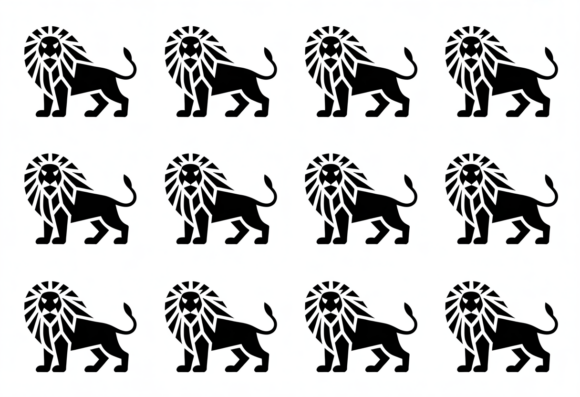 Download Geometric Lion Silhouette SVG, Vector - Silhouette Collection