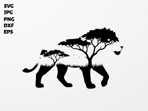 Download Lion Silhouette SVG for Cricut Sublimati - Silhouette Collection
