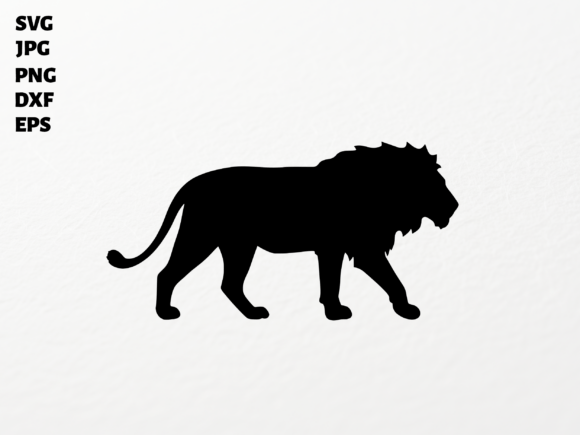 Download Majestic Lion Silhouette SVG for Cricut - Silhouette Collection