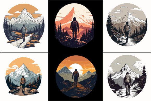 Download Adventure Mountain Hiking Man Silhouette - Silhouette Collection