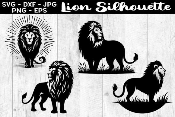 Download Lion Silhouette Silhouettes SVG EPS PNG - Silhouette Collection