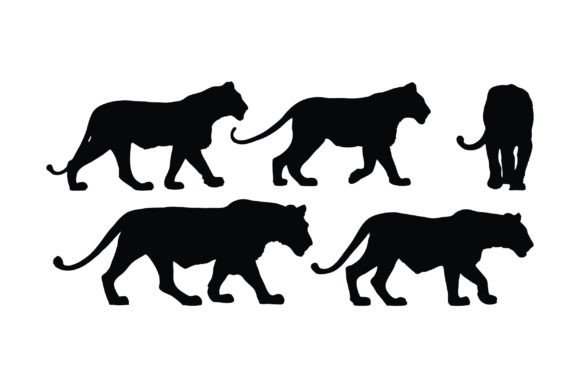 Download Standing Lion Silhouette Collection - Silhouette Collection